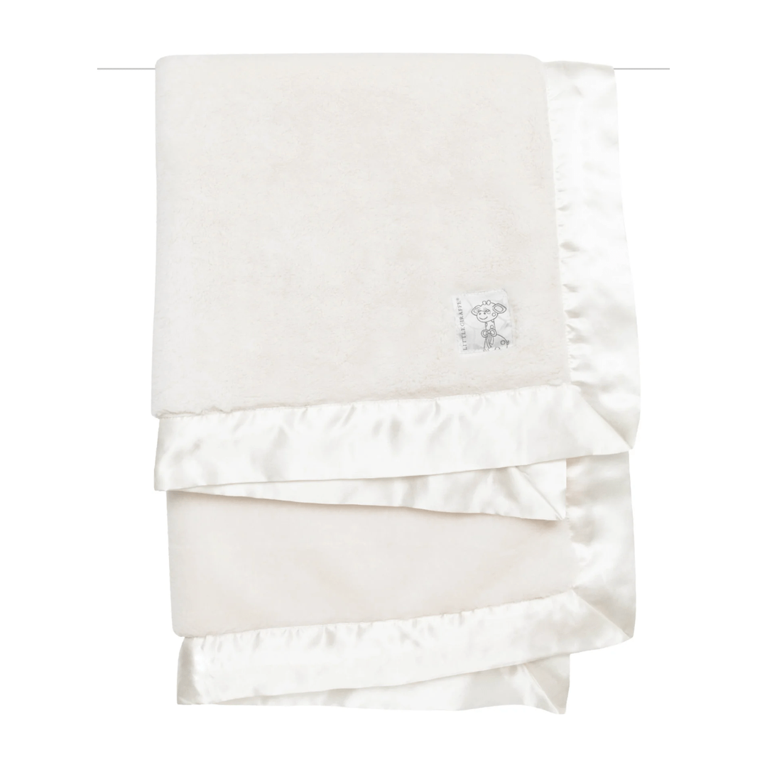 Little Giraffe Posh Mink Baby Blanket Swaddles &amp; Blankets Little Giraffe Cream  