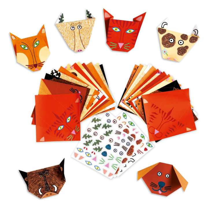 Djeco Animal Origami Paper Craft Kit Art &amp; Craft Djeco