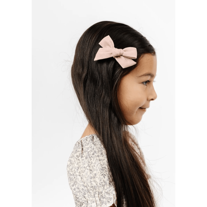 Lou Lou &amp; Company Linen Bow Clip- Single Medium Headband Lou Lou &amp; Company   