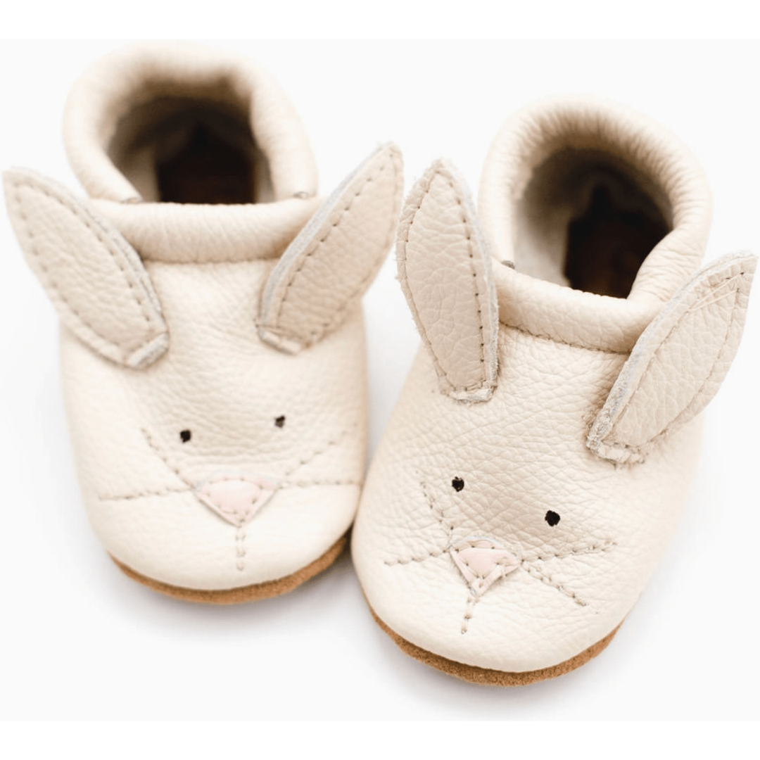 Starry Knight Cute Critter Leather Moccasin- Bunnies Baby &amp; Toddler Shoes Starry Knight Designs