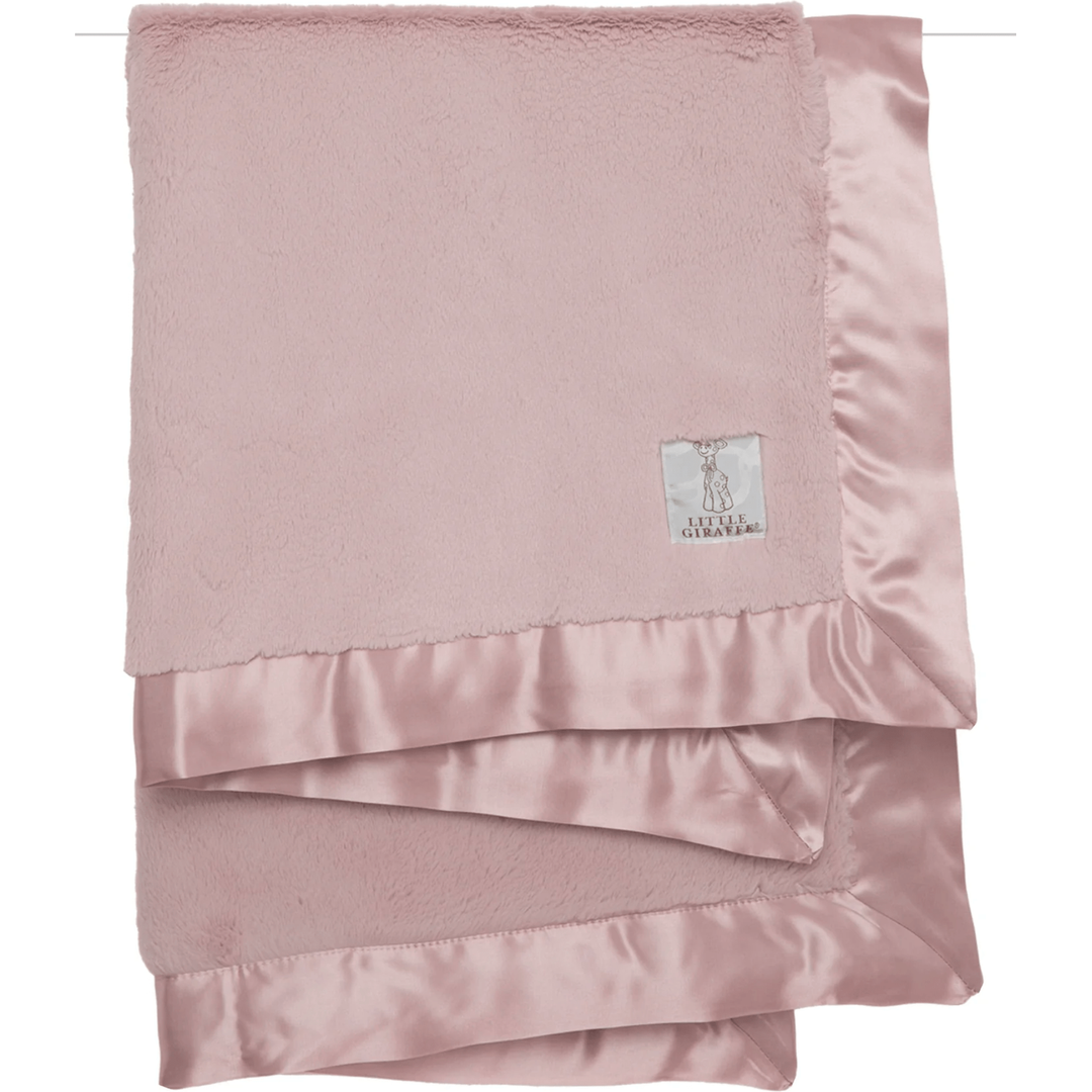 Little Giraffe - Luxe Baby Blanket 2025 Swaddles &amp; Blankets Little Giraffe Dusty Pink