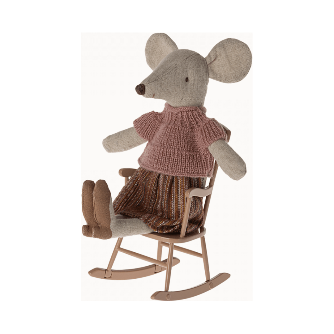 Maileg Rocking Chair. Mouse- Dark Powder24 Mouse House furniture Maileg