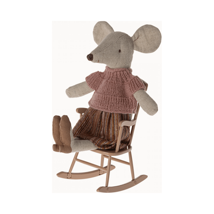 Maileg Rocking Chair. Mouse- Dark Powder24 Mouse House furniture Maileg