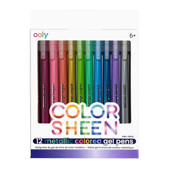 Ooly Color Sheen Metallic Gel Pens - Set of 12 Pens Ooly