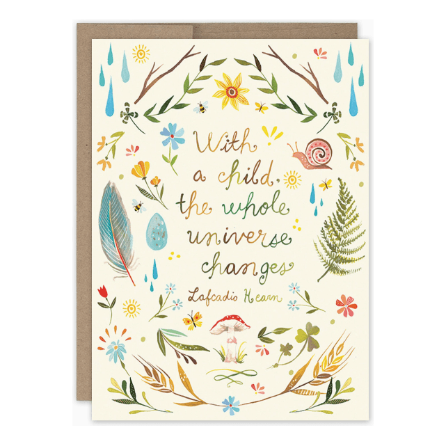 Biely &amp; Shoaf Whole Universe New Baby Card Greeting Card Biely &amp; Shoaf   