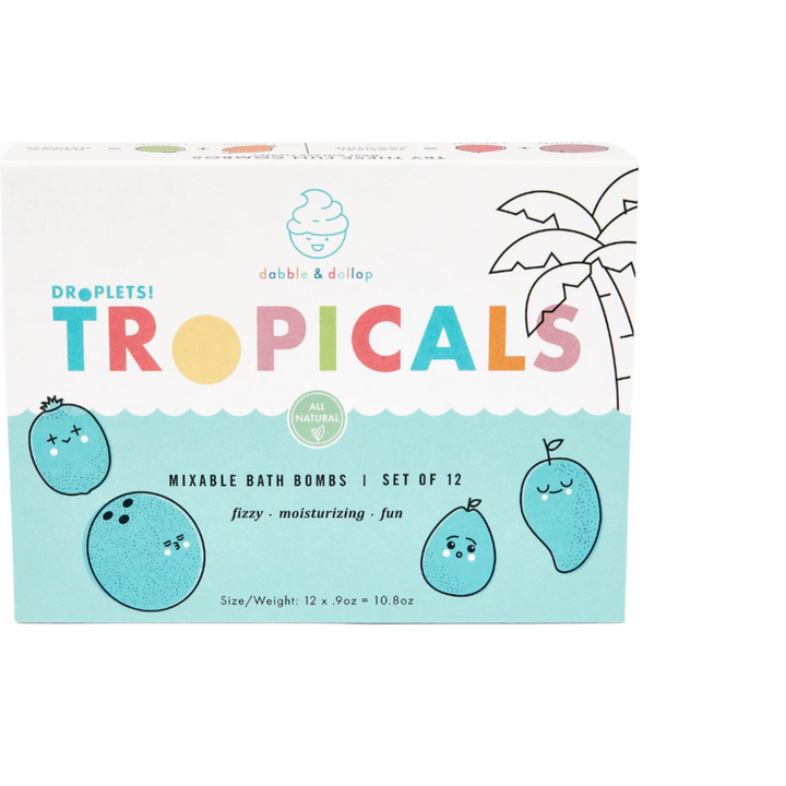 Dabble &amp; Dollop Natural Bath Bombs Tropical Natural Toiletries Dabble &amp; Dollop   
