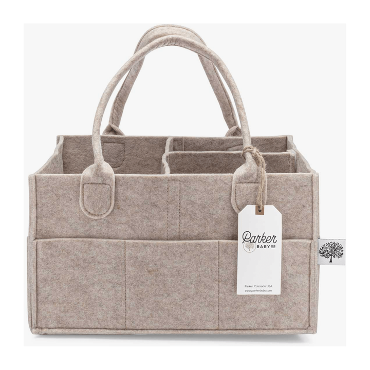 Parker Baby Company Diaper Caddy- Large Oatmeal Accessories &amp; Laundry Parker Baby Co