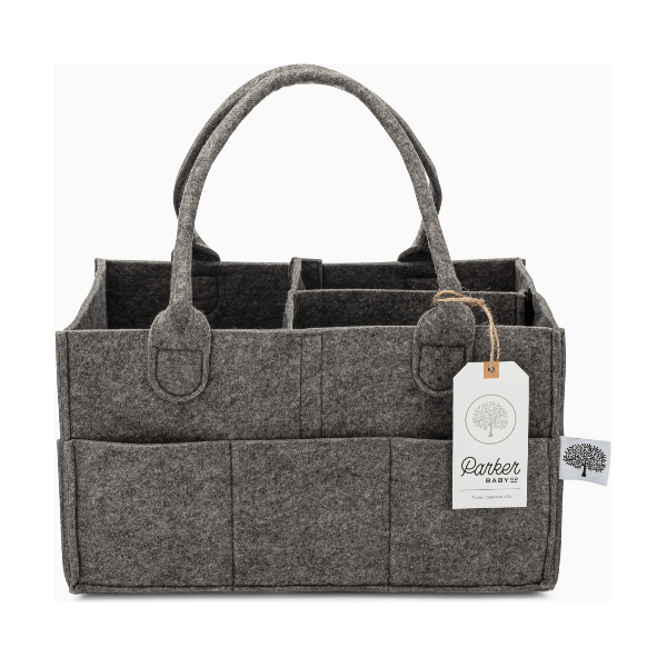 Parker Baby Company Diaper Caddy- Regular Peppercorn Accessories &amp; Laundry Parker Baby Co