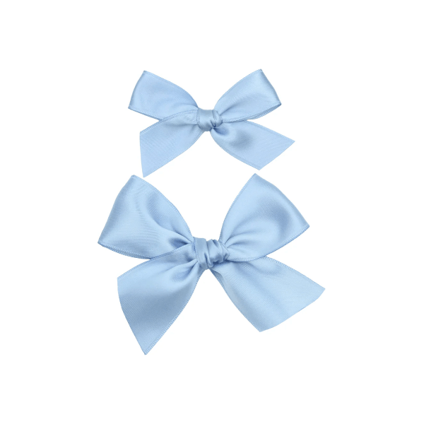 Lou Lou &amp; Company Satin Bow- Large Headband Lou Lou &amp; Company French Blue