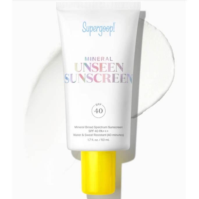 Supergoop! Mineral Unseen Sunscreen- SPF 40, 1.7oz. Sunscreen Supergoop