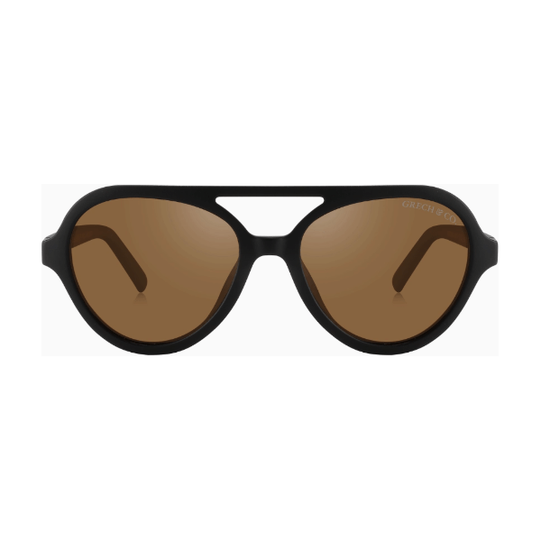 Grech &amp; Co Aviator Polarized Sunglasses- Black Sunglasses GRECH &amp; CO. 0-2 Years