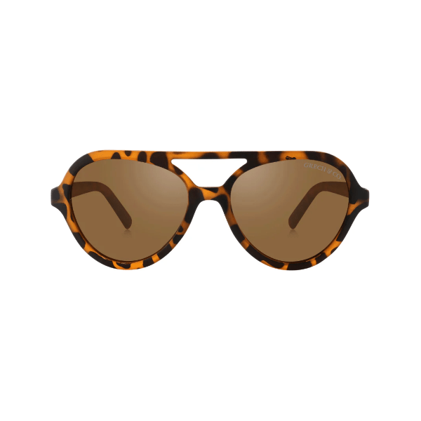 Grech &amp; Co Aviator Polarized Sunglasses- Tortoise Sunglasses GRECH &amp; CO. 0-2 Years
