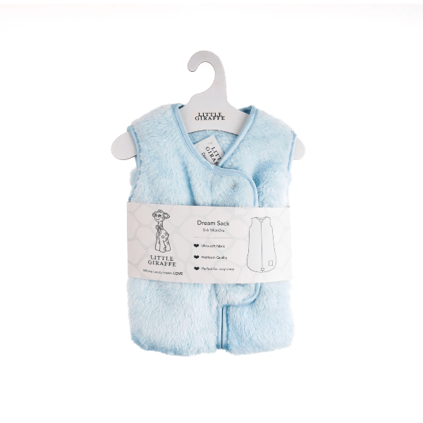 Little Giraffe Stretch Chenille Dreamsack- Blue Swaddles &amp; Blankets Little Giraffe