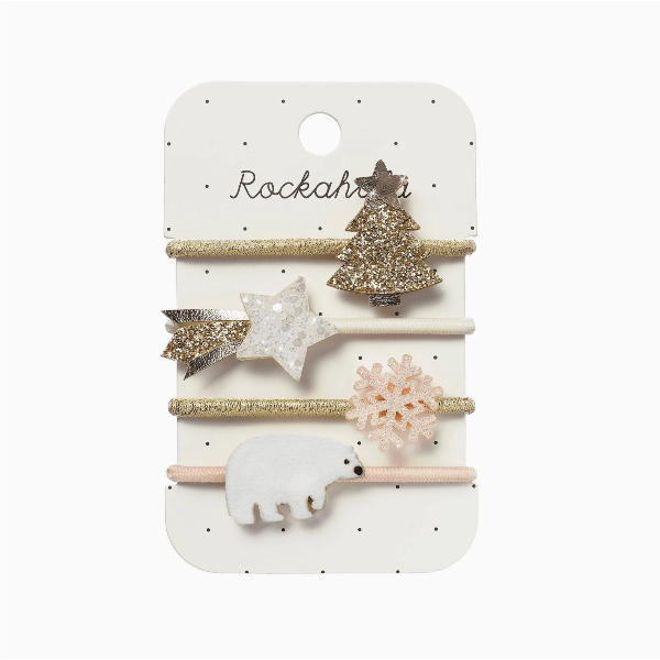 Rockahula North Pole Christmas Ponies ponytail holder Rockahula