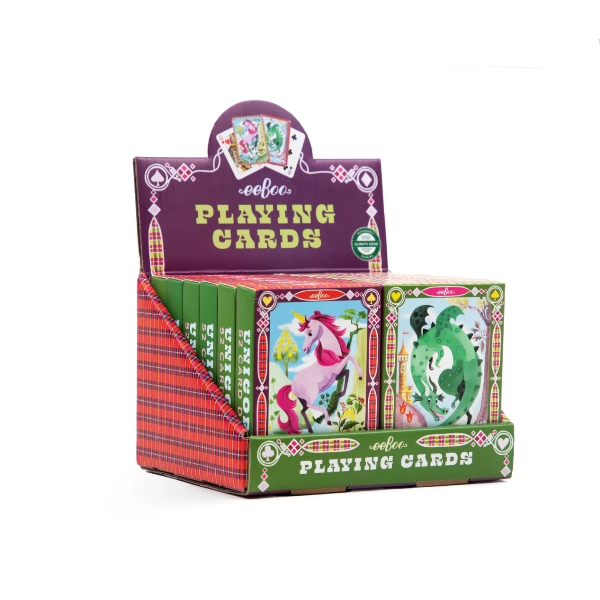 eeBoo Dragon &amp; Unicorn Playing Cards Playing Cards eeBoo
