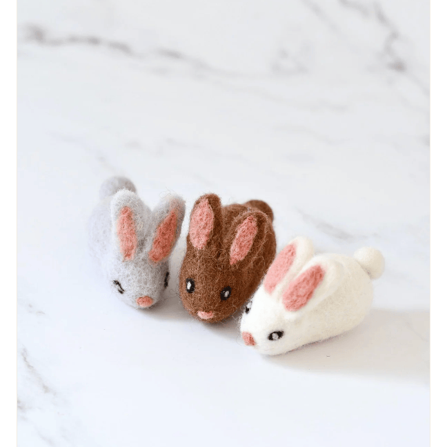 Tara Treasures Felt Rabbits- 3 Rabbits Felt Toy Tara Treasures