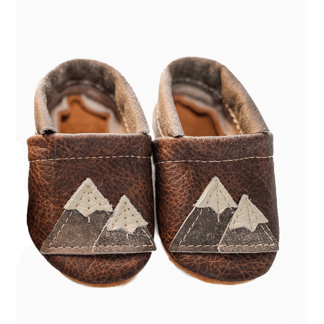 Starry Knight Mountains Leather Shoes- Sable & Latte Baby & Toddler Shoes Starry Knight Designs