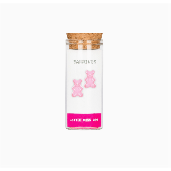 Little Miss Zoe Kids Sterling Silver Earrings- Bubble Gum Gummy Bear Apparel Accessories Little Miss Zoe