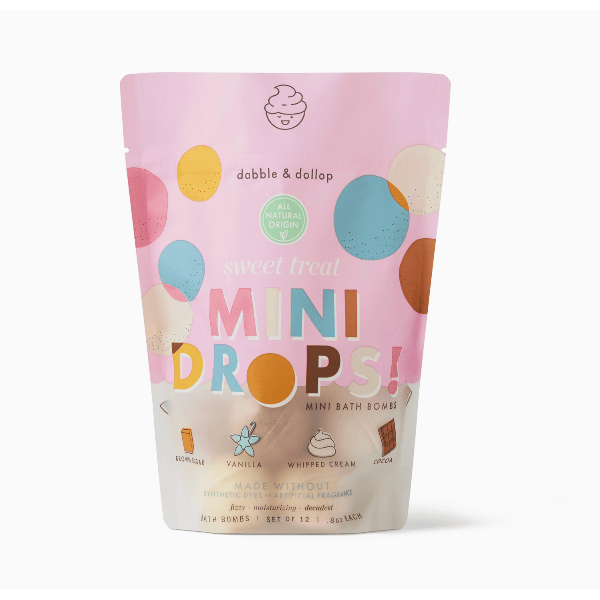 Dabble &amp; Dollop Mini Drops Bath Bombs - Sweet Treat Bath Time Dabble &amp; Dollop