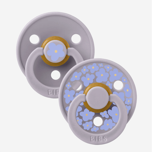 BIBS USA STUDIO Colour 2 Pack Jasmine - Jasmine/ Fossil Grey Mix Pacifiers and Teething BIBS USA Size 1