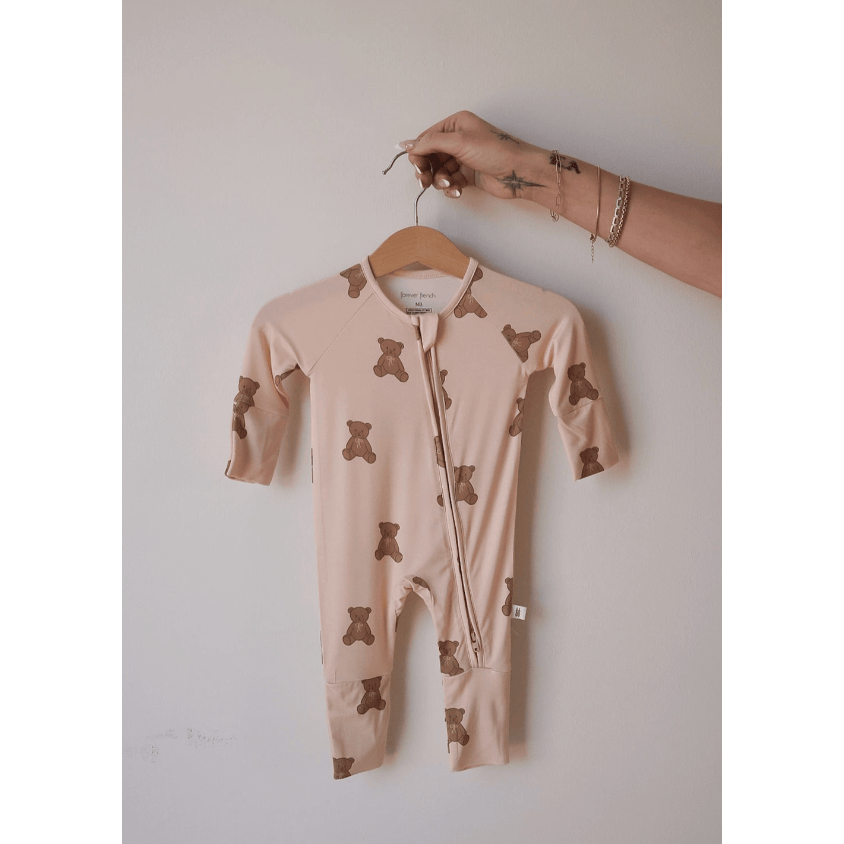 Forever French Bamboo Zip Pajamas - Lottie Romper Forever French Baby Newborn