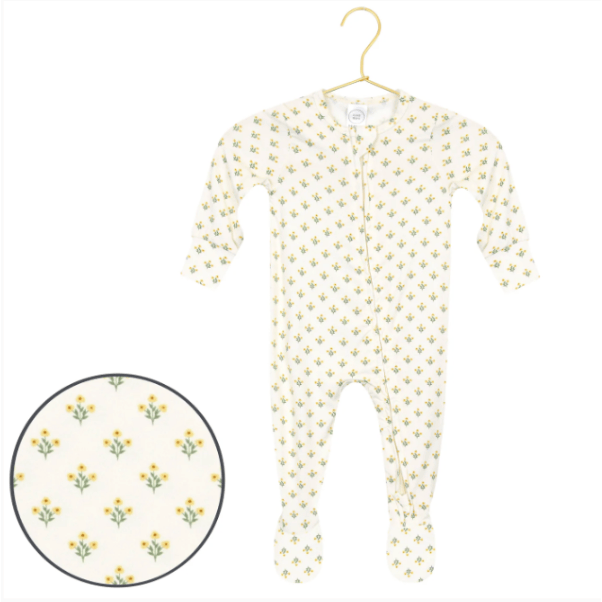 Lou Lou & Company Zippered Footie - Della Footie Lou Lou & Company