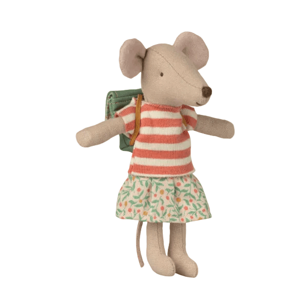 Maileg Tricycle Mouse 2026, Big Sister - Green Mice Maileg