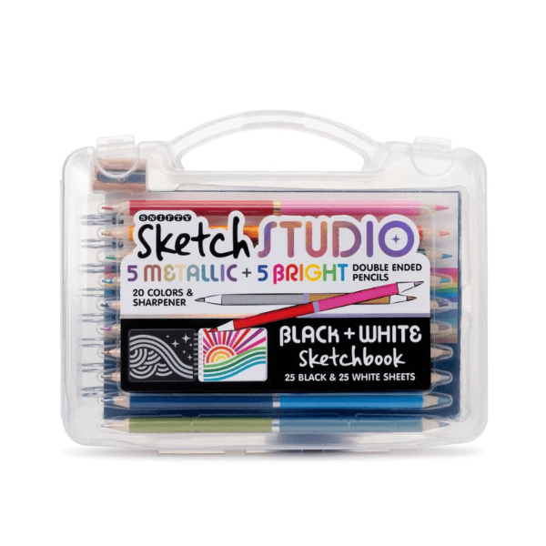 Snifty- Sketch Studio Black &amp; White Travel Set Art Kit Snifty