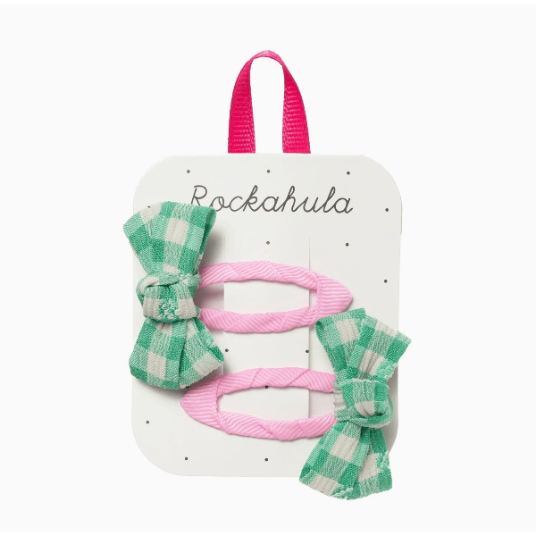 Rockahula Gertie Gingham Twisty Bow Clips Hair clip Rockahula