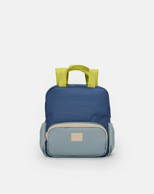 7AM Oxford Backpack, Mini- Mystic Blue, Mirage, Lime Backpack 7AM