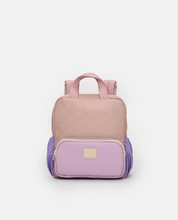 7AM Oxford Backpack, Mini- Almond, Light Purple, Ash Rose Backpack 7AM