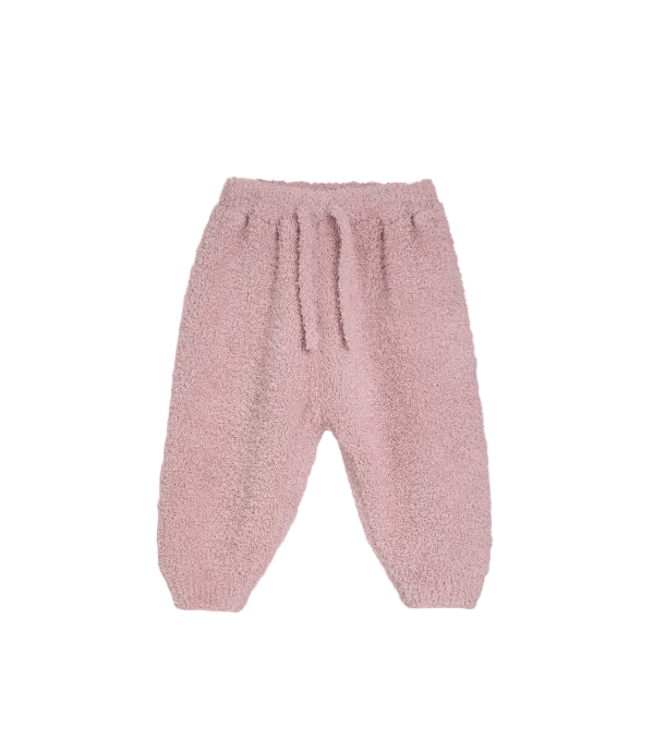 7AM Boxy Lounge Pants, Fuzzy- Ash Rose Pants 7AM 1-3 Months