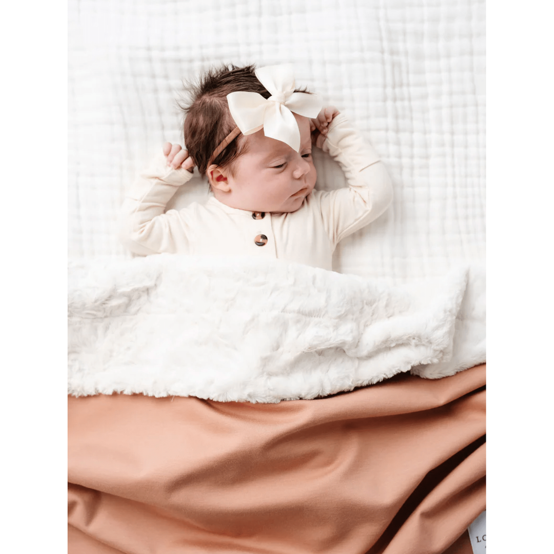 Lou Lou &amp; Company - Cozy Blanket- Desert Pink Swaddles &amp; Blankets Lou Lou &amp; Company