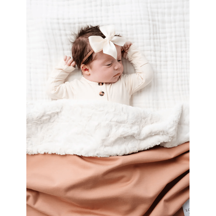 Lou Lou &amp; Company - Cozy Blanket- Desert Pink Swaddles &amp; Blankets Lou Lou &amp; Company