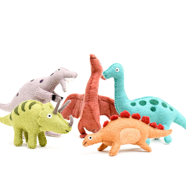 Tara Treasures Felt Brachiosaurus Dinosaur Toy Felt Toy Tara Treasures