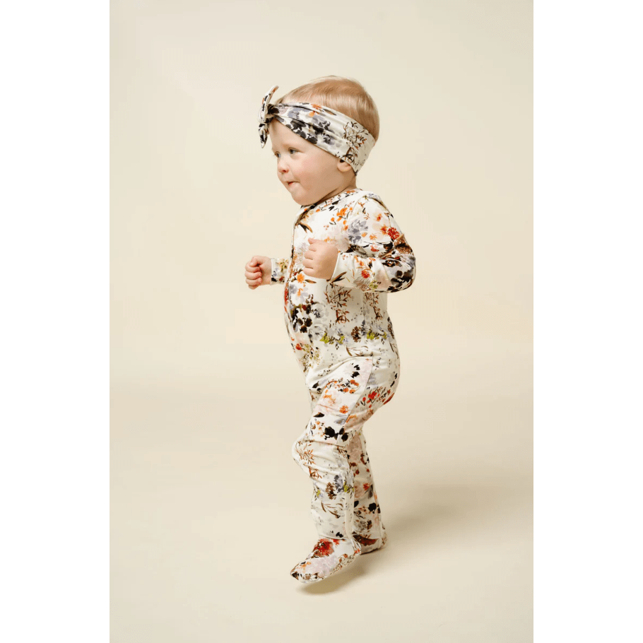 Lou Lou &amp; Company Zippered Footie- Nellie Footie Lou Lou &amp; Company