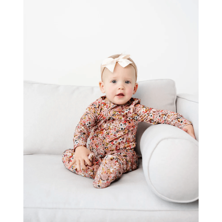 Lou Lou &amp; Company Zippered Footie- Penelope Footie Lou Lou &amp; Company