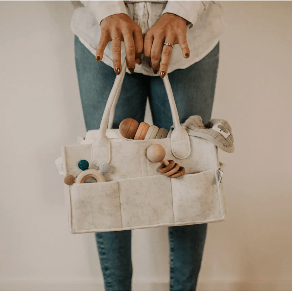 Parker Baby Company Diaper Caddy- Regular White Accessories &amp; Laundry Parker Baby Co