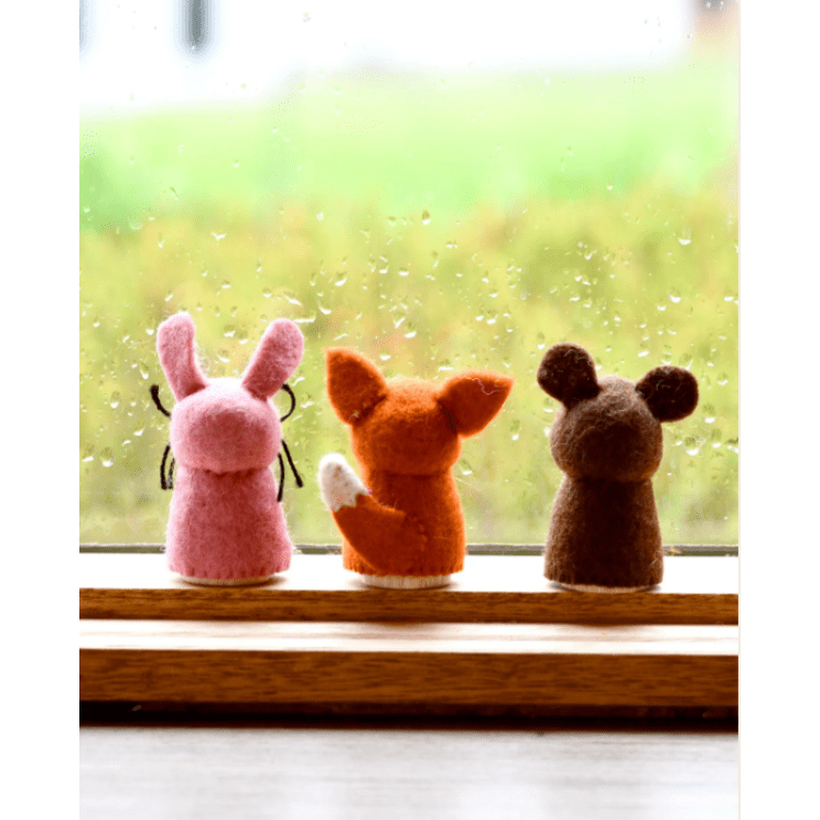 Tara Treasures Woodlands Peg Dolls Set - Bear, Rabbit and Fox Wooden Toys Tara Treasures