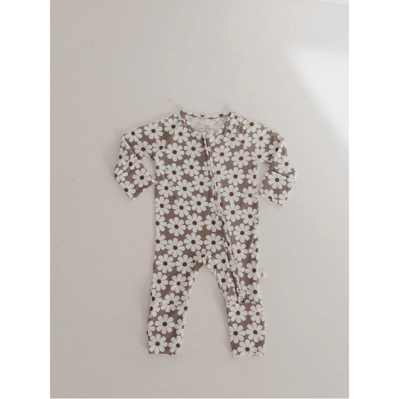 Forever French Baby Bamboo Zip Pajamas- Darlin&