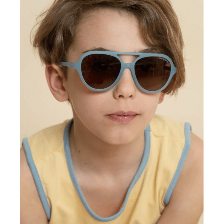 Grech &amp; Co Aviator Polarized Sunglasses- Desert Teal Sunglasses GRECH &amp; CO.