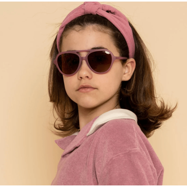 Grech &amp; Co Aviator Polarized Sunglasses- Heather Rose Sunglasses GRECH &amp; CO.