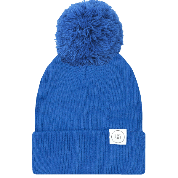 Lou Lou &amp; Company Beanie With Pom hat Lou Lou &amp; Company Cobalt Blue