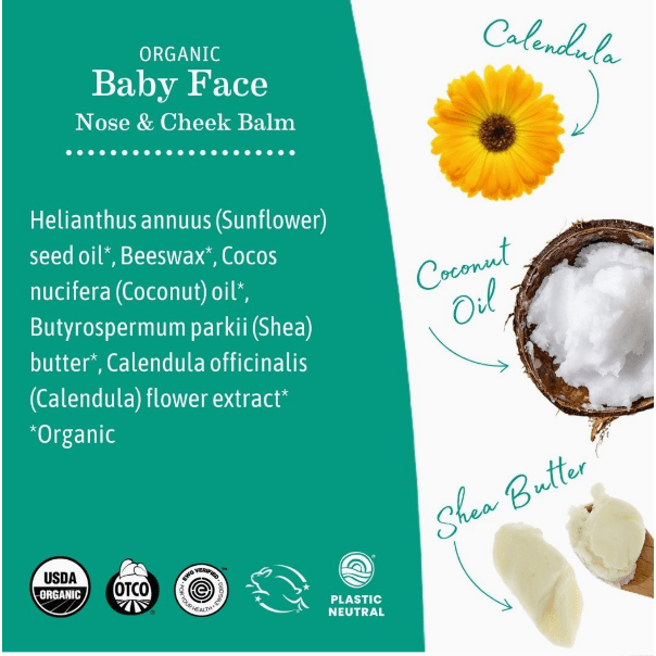 Earth Mama - Baby Face Nose &amp; Cheek Balm 2 oz. Bath Time Earth Mama Organics