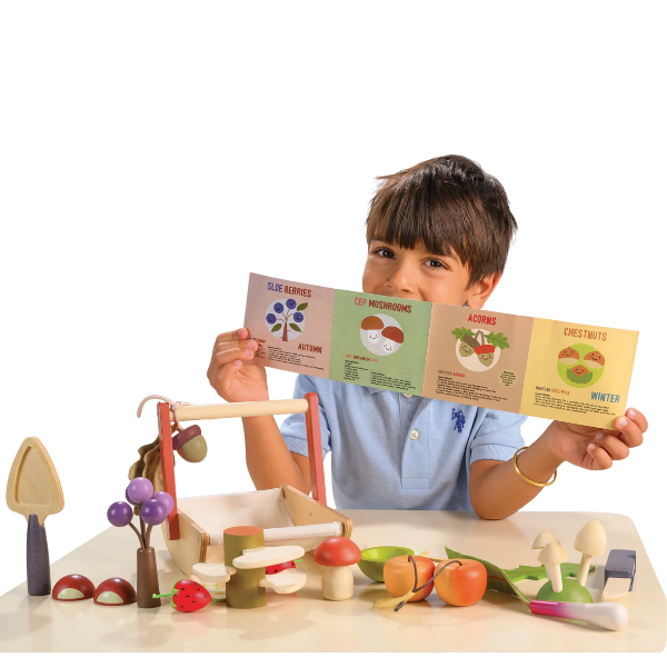 Tender Leaf Wild Wood Foraging Trug Toddler And Pretend Play Tender Leaf Toys