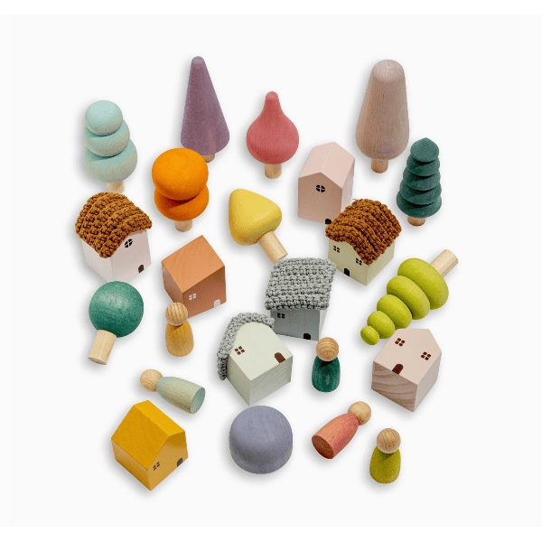 Maison Rue Bergen Building Blocks- Pastel Building Sets Maison Rue