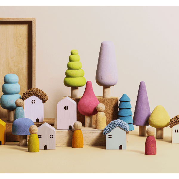 Maison Rue Bergen Building Blocks- Pastel Building Sets Maison Rue