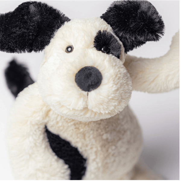 Jellycat Bashful Black &amp; Cream Puppy - Medium Dogs &amp; Puppies Jellycat