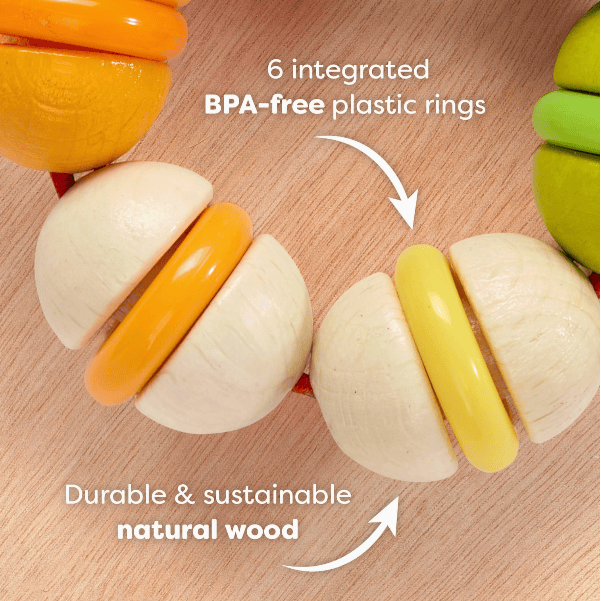 Haba Rainbow Rattle Grasping and Teething Toy Clutching toy Haba