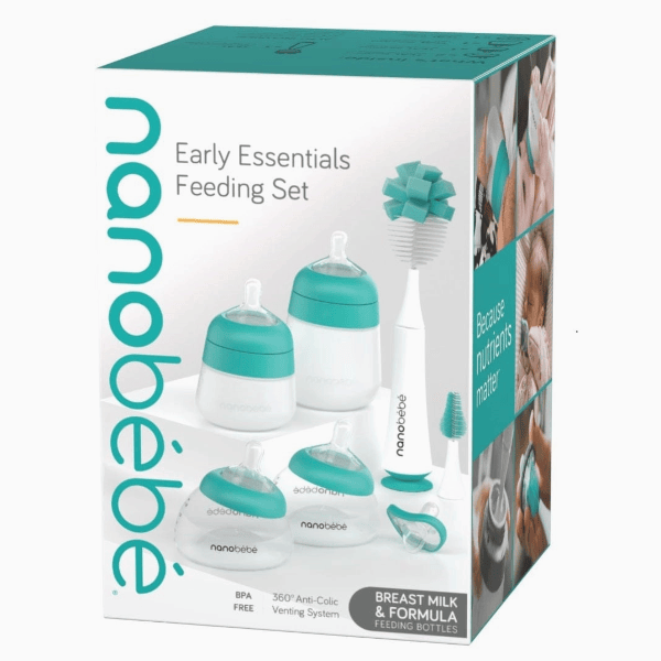 Nanobebe Early Essentials Feeding Set Bottles &amp; Sippies Nanobebe